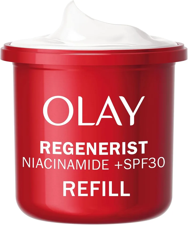 Olay ▫️ Regenerist Niacinamide Facial Moisturising Day Cream SPF 30, Cuidados da Pele com 99% de Niacinamida Pura, Vitamina E Antioxidante. Cuidados com a pele bem envelhecida, 50ml