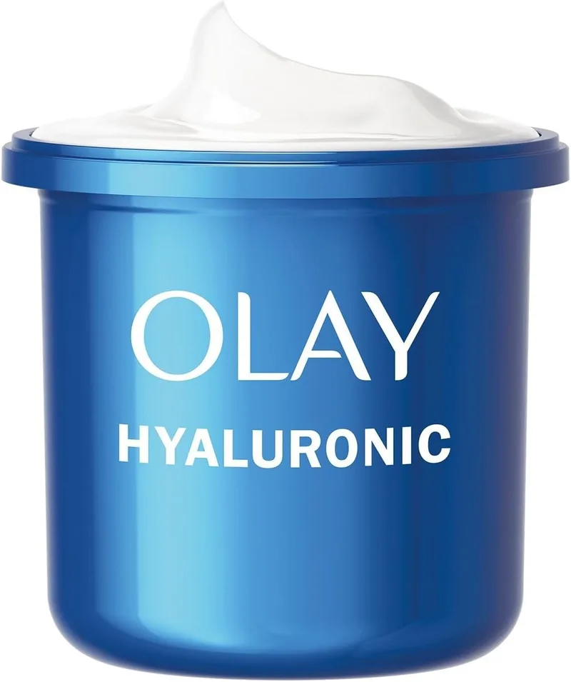 Olay ▫️ Hyaluronic Acid Creme Hidratante RECARGA, Cuidados da Pele com Niacinamida, 50 ml