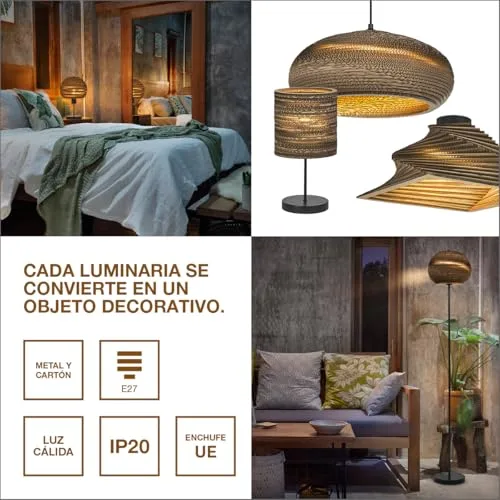 LEDVANCE ▫️ Decor Cardboard Ball castanha, em cartão ondulado, leve, E27, 260 3