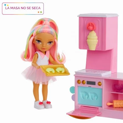 RAINBOW HIGH ▫️ Conjunto de brinquedos Littles Dessert Shop com Kandy - Inclui uma pequena boneca rosa de 14 cm; faz gelados e doces; para crianças com mais de 4 anos 3