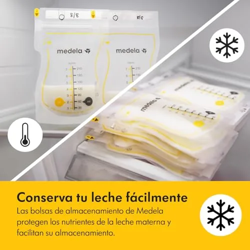 Medela ▫️ Sacos de armazenamento de leite materno Easy Pour sacos descartáveis de 210 ml, à prova de fugas, protegem os nutrientes do leite, sem BPA, embalagem de 100 unidades, em exclusivo na Amazon 4
