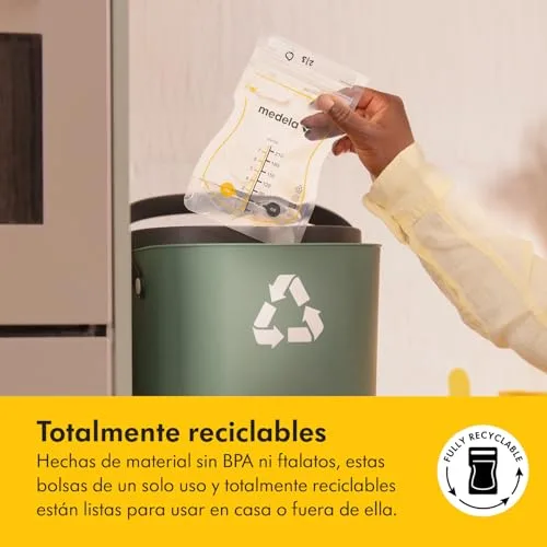 Medela ▫️ Sacos de armazenamento de leite materno Easy Pour sacos descartáveis de 210 ml, à prova de fugas, protegem os nutrientes do leite, sem BPA, embalagem de 100 unidades, em exclusivo na Amazon 7