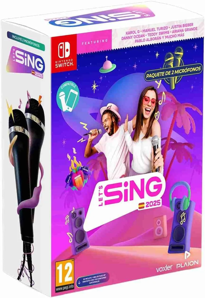 Plaion ▫️ Lets Sing 2025 S.V. + 2 microfones