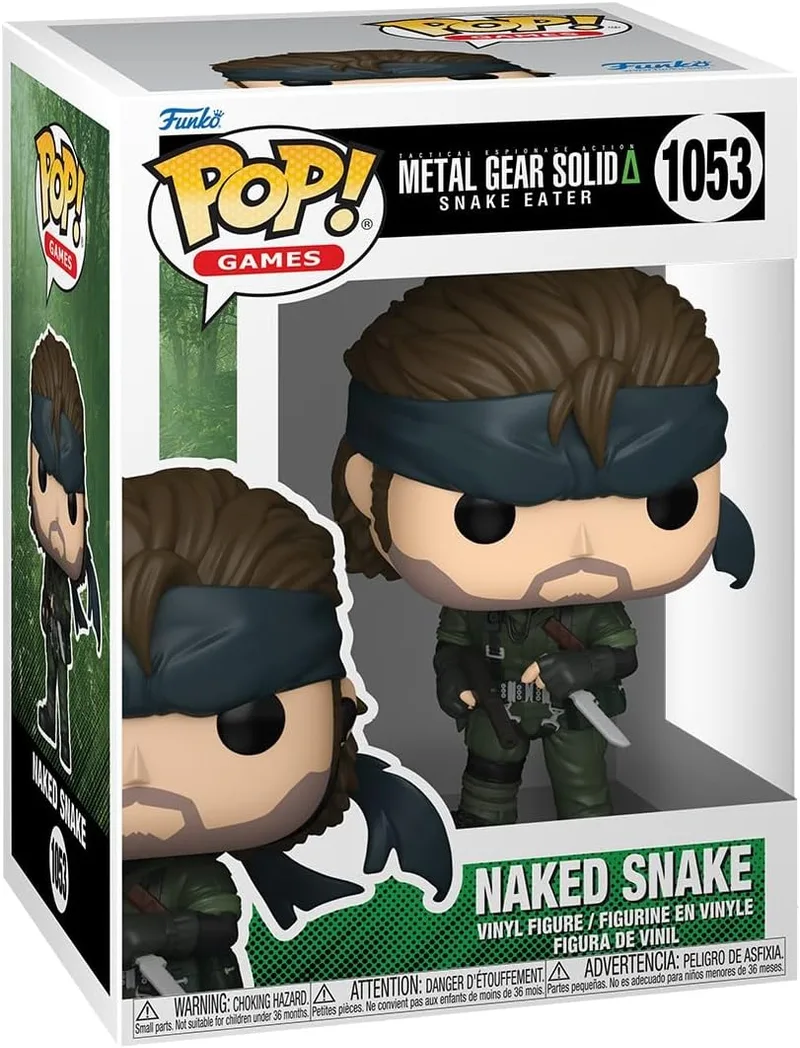 Funko ▫️ Pop! Games: Metal Gear - Naked Snake - Figura de Vinil Colecionável - Ideia para Prenda - Mercadoria Oficial - Brinquedos para Crianças e Adultos - Figura de Modelo Colecionável e de Exposição