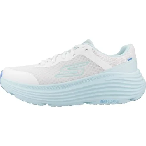 Skechers ▫️ MAX Cushioning Endeavour Canova - Ténis desportivos para mulher, acabamento sintético branco e azul claro, 38 EU 2