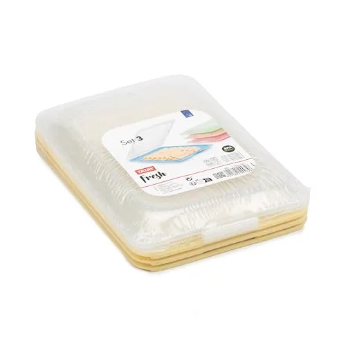 Tatay ▫️ Porta-Charcutaria Fresh - Conjunto de 3, Design Empilhável, Tupperware para Charcutaria, Frigorífico 4
