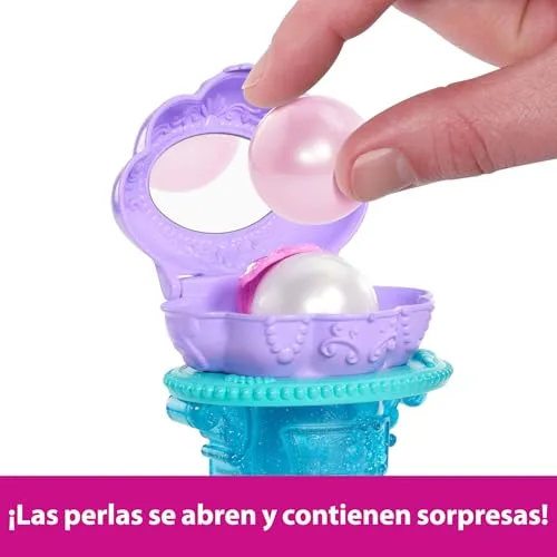 Mattel ▫️ Boneca de Moda da Princesa Ariel da Disney, a Sereia, com Penteadeira Surpresa 3