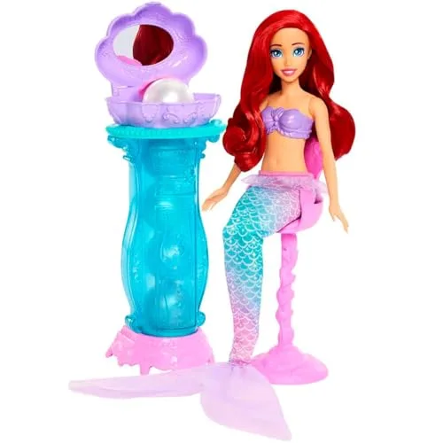 Mattel ▫️ Boneca de Moda da Princesa Ariel da Disney, a Sereia, com Penteadeira Surpresa 4