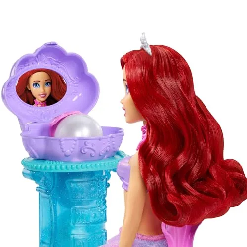 Mattel ▫️ Boneca de Moda da Princesa Ariel da Disney, a Sereia, com Penteadeira Surpresa 6