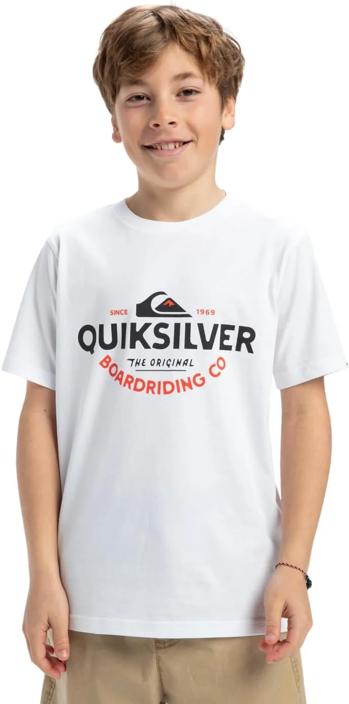Quiksilver ▫️ Ev Typed out SS YTH T-Shirt para crianças