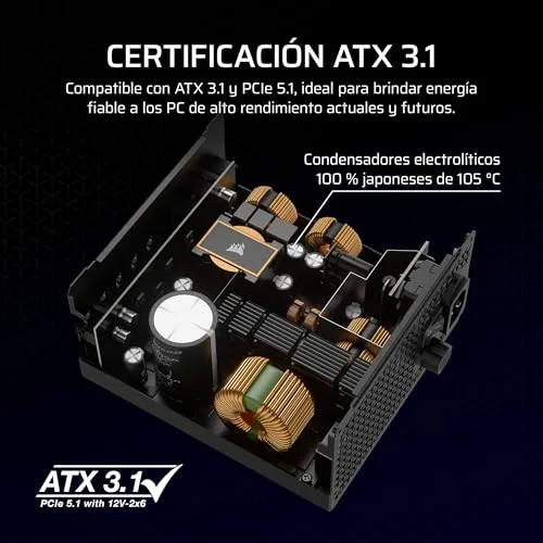 Corsair ▫️ RM1000x Fonte de alimentação ATX – Preto 4