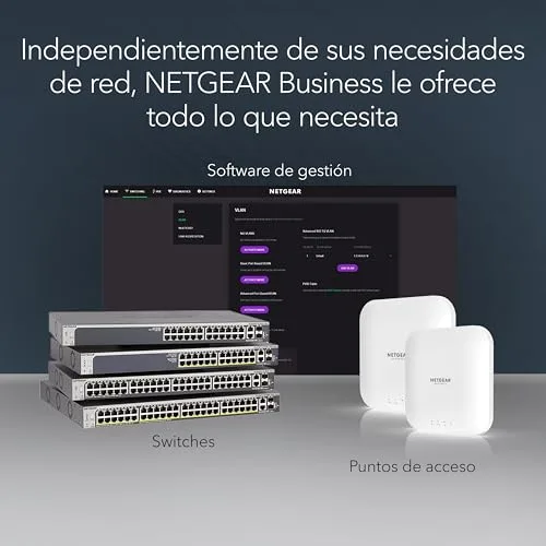 NETGEAR ▫️ GS108E Switch de 8 portas Gigabit Ethernet Plus, gerenciável, montagem em secretária ou na parede e garantia vitalícia limitada 5