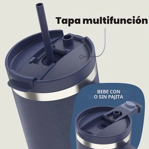 Contigo ▫️ Garrafa térmica de 1200 ml com pega e palhinha, Idigo 3