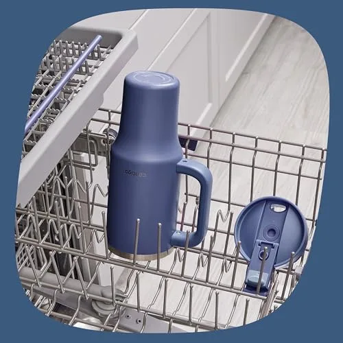 Contigo ▫️ Garrafa térmica de 1200 ml com pega e palhinha, Idigo 6