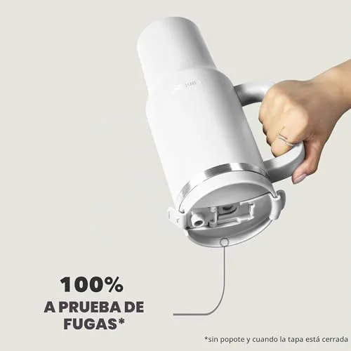 Contigo ▫️ Garrafa térmica de 1200 ml com pega e palhinha, Garrafa térmica isolada em aço inoxidável com tampa, Thermos, Mantém a temperatura fria durante 29 horas, Caneca térmica, Sem BPA, Salt 4