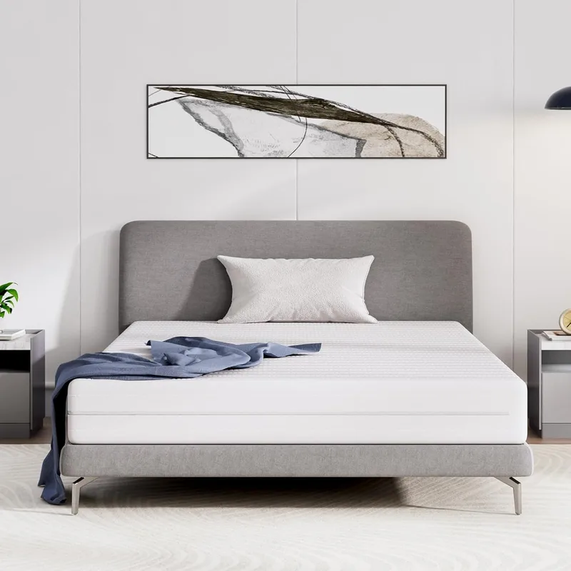 Avenco ▫️ Colchão de 80 x 190 cm, colchão individual com 16 cm de altura, em espuma refrescante de fibra de bambu, base altamente respirável, suave para a pele, dureza média