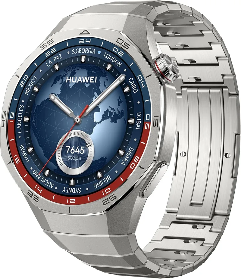 HUAWEI ▫️ Relógio inteligente WATCH GT 5 Pro 46 mm, silhueta de design sofisticado, nova experiência de corrida e ciclismo, controlo de saúde de 14 dias, chamada GPS Bluetooth, iOS e Android, titânio