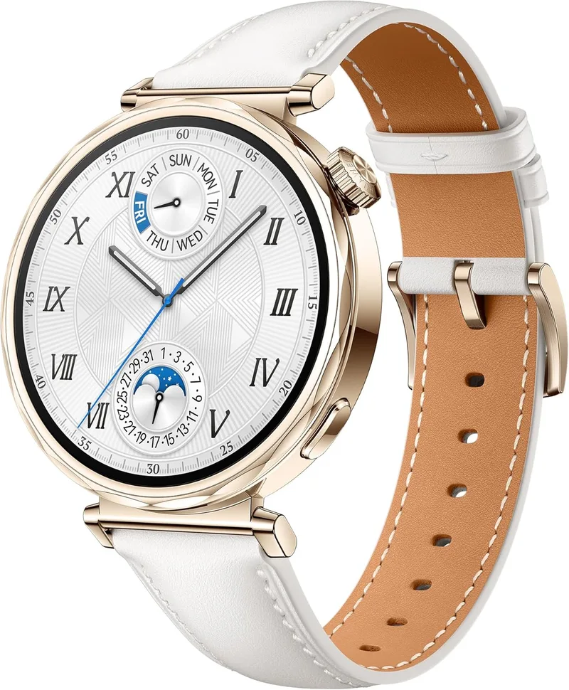 HUAWEI ▫️ Watch GT 5 41 mm, relógio inteligente com design sofisticado, nova experiência de corrida e ciclismo, monitorização da saúde, 7 dias de autonomia da bateria, compatível com iOS e Android, branco