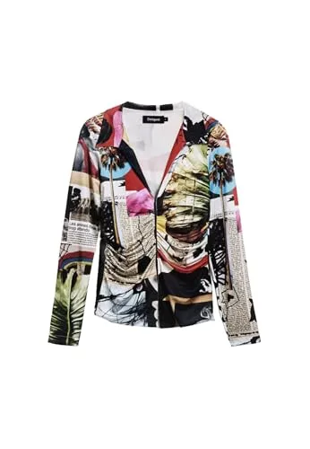 Desigual ▫️ Camisola TS_Newspaper_Lacroix para mulher 3