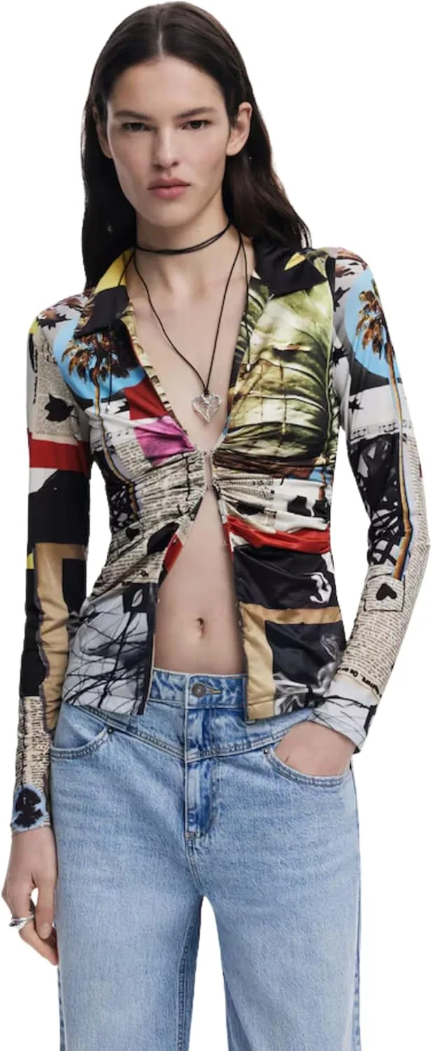 Desigual ▫️ Camisola TS_Newspaper_Lacroix para mulher