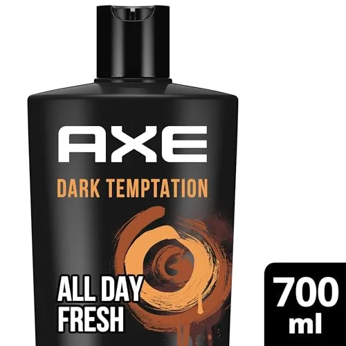 AXE ▫️ Gel de banho e champô Dark Temptation XXL 3 em 1 para uma frescura duradoura e um aroma agradável após o banho, testado dermatologicamente, 700 ml 3
