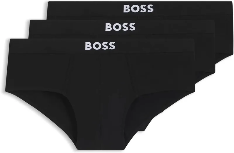 BOSS ▫️ Cotton 3 Packs de cuecas de algodão puro para homem