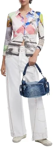 Desigual ▫️ Mala Bag_half Logo - BAG_HALF LOGO para mulher 2