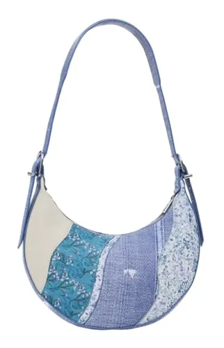 Desigual ▫️ Mala de ombro Bijou Cascais Shoulder Bag Tutti Fruti azul claro 3