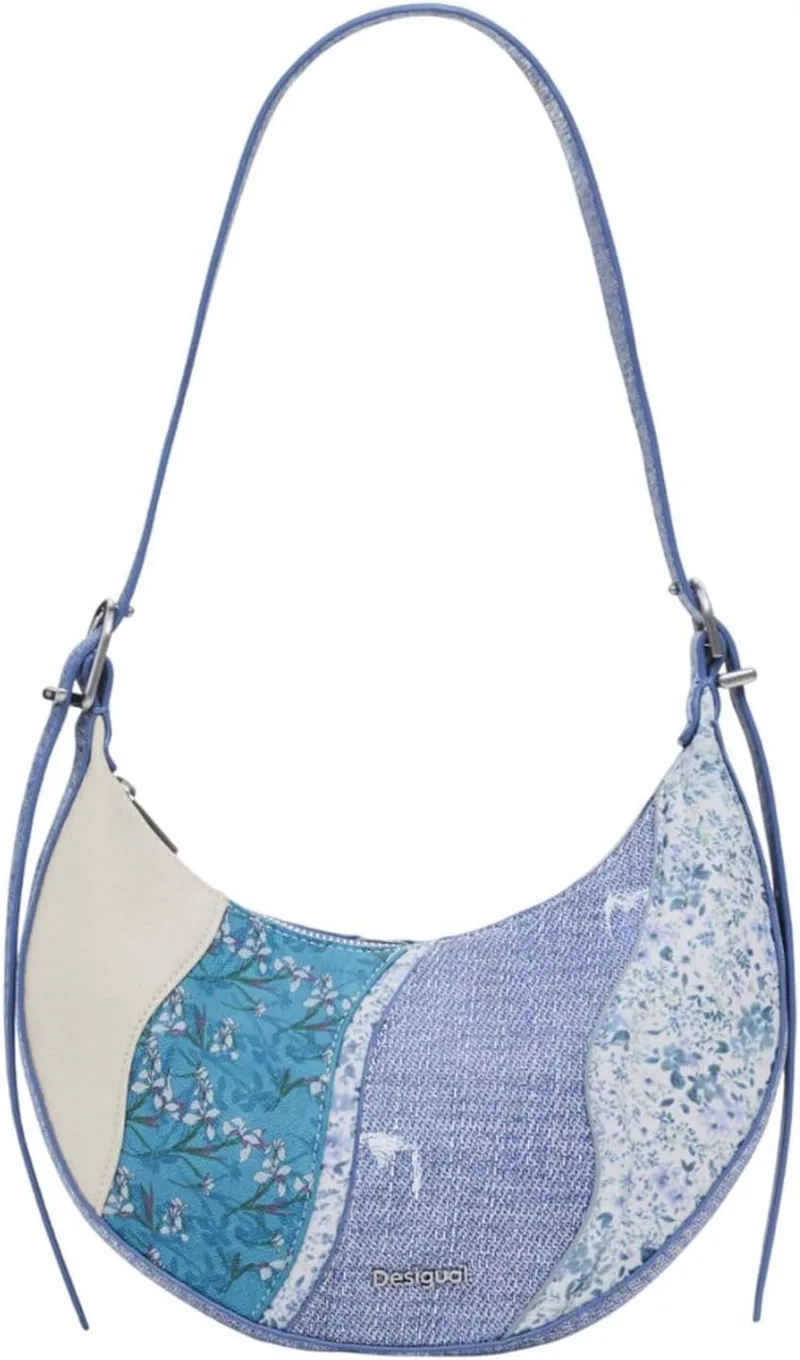 Desigual ▫️ Mala de ombro Bijou Cascais Shoulder Bag Tutti Fruti azul claro