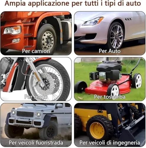 QUNNIE ▫️ Kit de reparação de pneus, kit de reparação de pneus de 53 peças, kit de reparação de pneus portátil para automóveis, camiões, motociclos, veículos recreativos e tratores 6