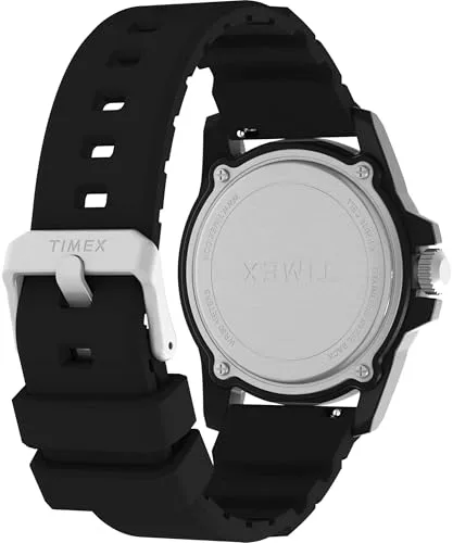Timex ▫️ Relógio analógico de quartzo para homem com bracelete em silicone TW5M61200 5