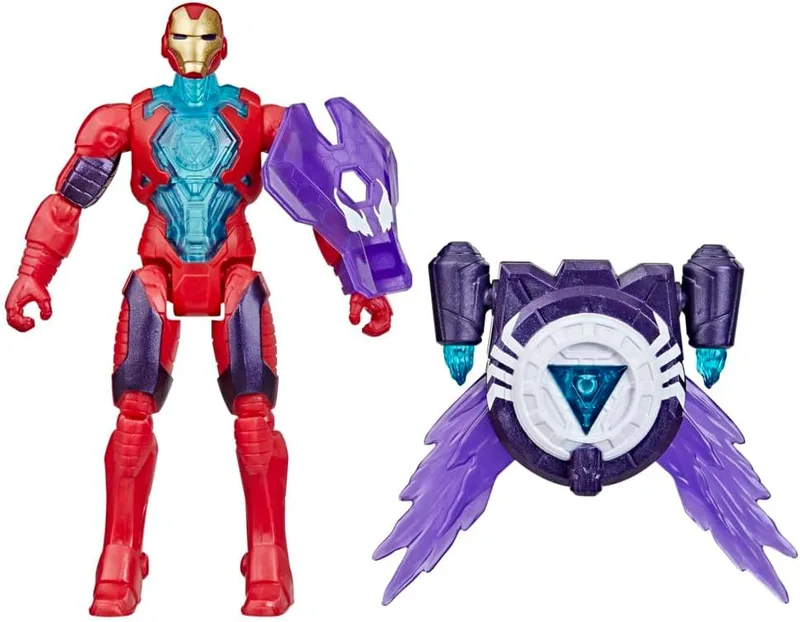 MARVEL THE AVENGERS ▫️ Hasbro Marvel Angers Epic World of Action, Anti-Venom Iron Man, Figura de ação do Tony Stark, Colecionável, Propulsor, 9 pontos de articulação, Presentes para meninos e meninas a partir dos 4 anos