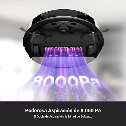 EUREKA ▫️ Robô aspirador E20 Plus com esvaziamento automático, 8000 Pa, sistema anti-emaranhamento, 180 min 3