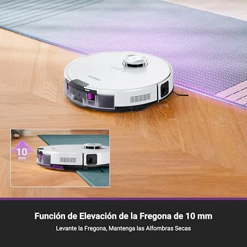 EUREKA ▫️ Robô aspirador E20 Plus com esvaziamento automático, 8000 Pa, sistema anti-emaranhamento, 180 min 4