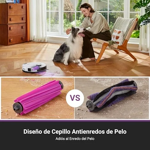 EUREKA ▫️ Robô aspirador E20 Plus com esvaziamento automático, 8000 Pa, sistema anti-emaranhamento, 180 min 5