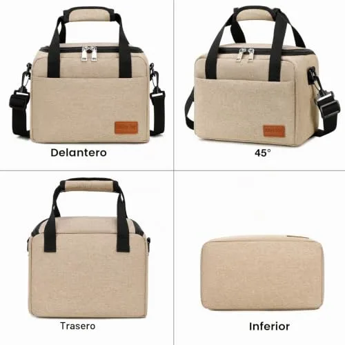Riley Joy ▫️ Saco térmico portátil para piquenique de 8,5 L, impermeável, com isolamento térmico e alça ajustável, saco térmico dobrável para crianças e adultos 5
