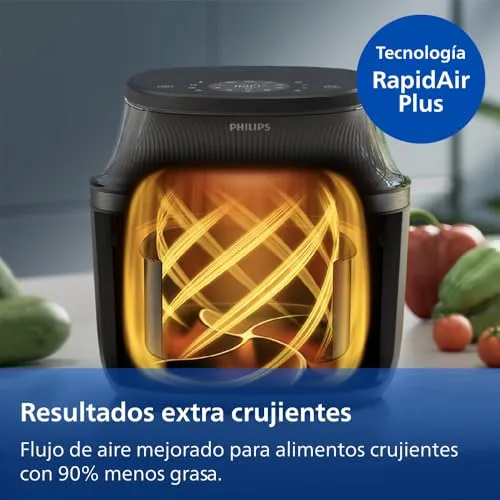 PHILIPS ▫️ 3000 Airfryer - Fritadeira de ar quente de 6,2 L, 16 em 1, ecrã tátil, preta 4