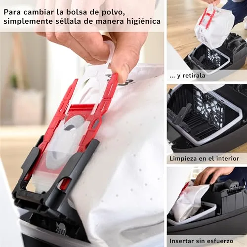 Bosch ▫️ Aspirador com saco, Série 4, saco de pó de grande capacidade, bocal para fendas e estofos, branco, BGB41WH1 7