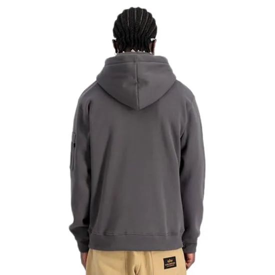 ALPHA INDUSTRIES ▫️ Metal Plate Hoody – Camisola com capuz para homem 2