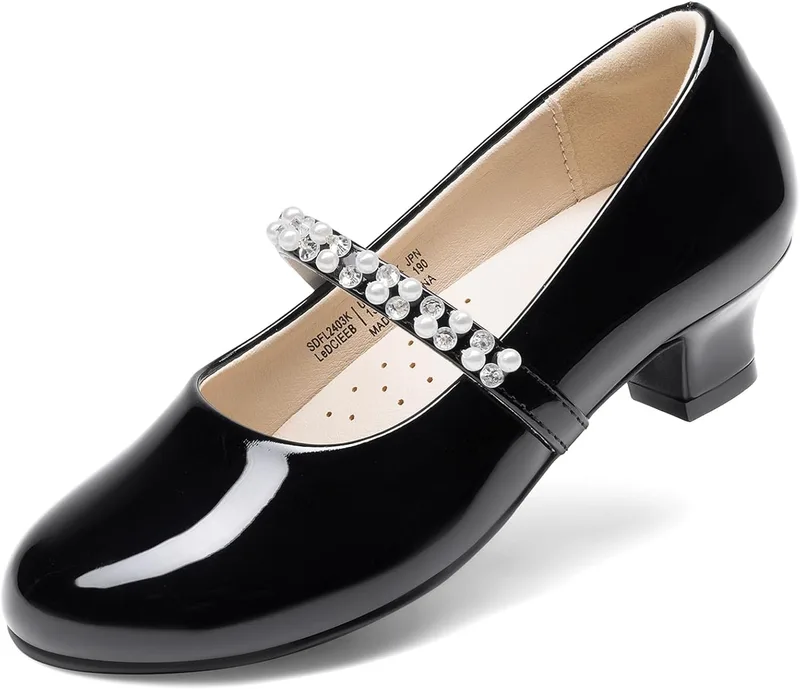 DREAM PAIRS ▫️ Sapatos Mary Jane com tira, sapatos rasos, sapatilhas de bailarina, sapatos de princesa, sapatos para casamento