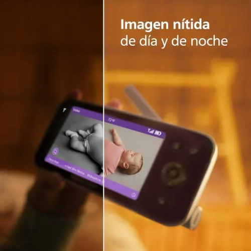 AVENT ▫️ Philips Monitor de Bebés Conectado Premium, o monitor mais avançado até à data, monitorização do sono e da respiração através de IA, interpretação do choro, SCD973/26 5