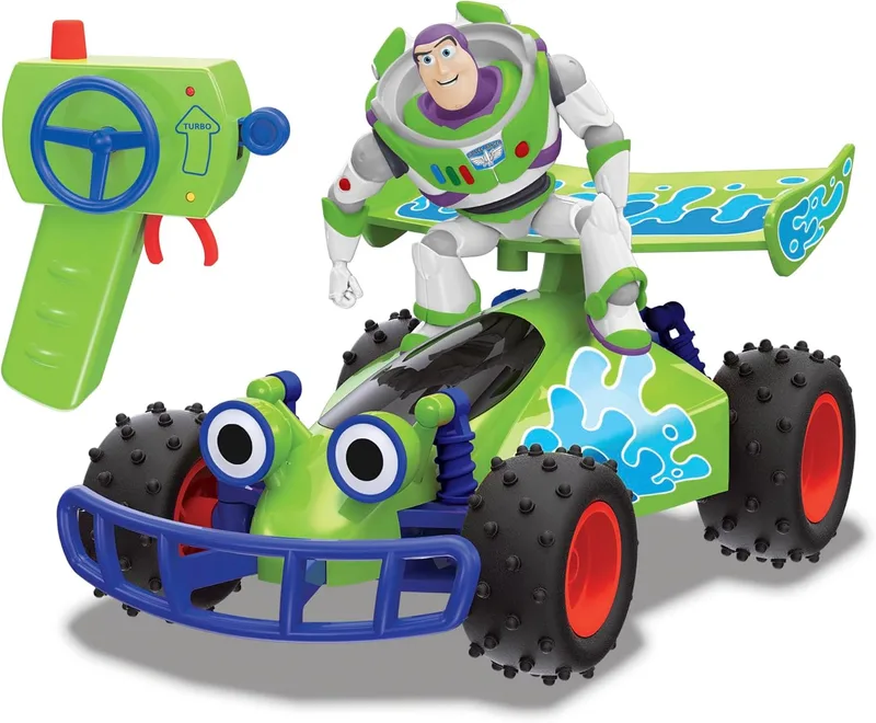Jada ▫️ Dickie Toys RC Toy Story - Buggy com o Buzz, escala 1:24, figura