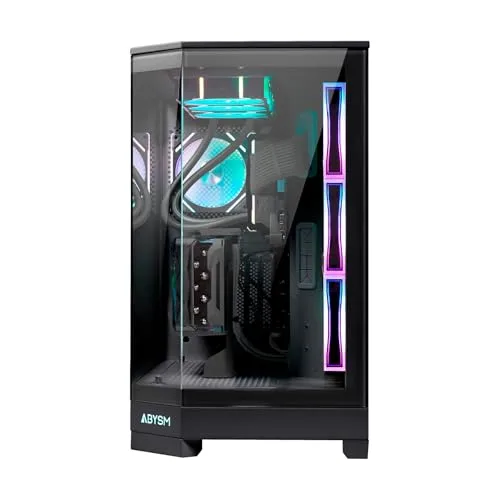 Abysm Gaming ▫️ Caixa para PC Gamer Danube SAVA H600 Preta E-ATX 2