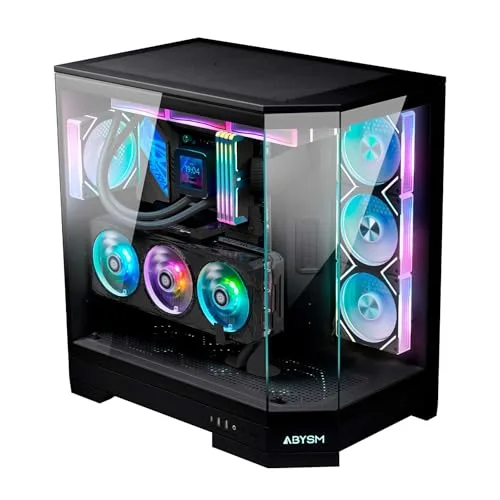 Abysm Gaming ▫️ Caixa para PC Gamer Danube SAVA H600 Preta E-ATX 5
