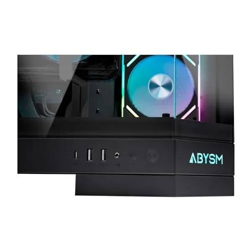 Abysm Gaming ▫️ Caixa para PC Gamer Danube SAVA H600 Preta E-ATX 6