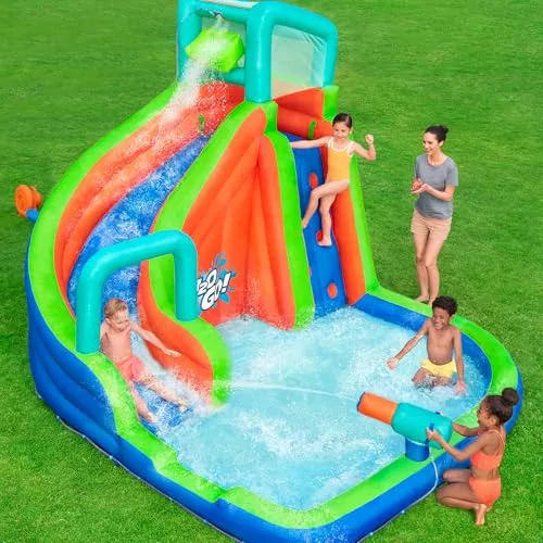 Bestway ▫️ 12' x 10'6" x 8'10"/3,65 m x 3,20 m x 2,70 m Turbo Splash Mega Parque Aquático 2