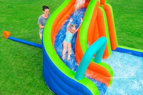 Bestway ▫️ 12' x 10'6" x 8'10"/3,65 m x 3,20 m x 2,70 m Turbo Splash Mega Parque Aquático 4
