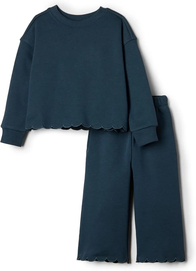 Amazon Essentials ▫️ Conjunto de calças e camisola de lã francesa para bebé menina