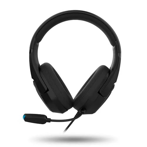 KROM ▫️ KOPA 7.1 – Auscultadores para jogos com ligação USB, som virtual 7.1, iluminação RGB arco-íris, drivers de 50 mm, microfone omnidirecional, controlo de volume e silêncio, arnês leve e ajustável – Preto 2