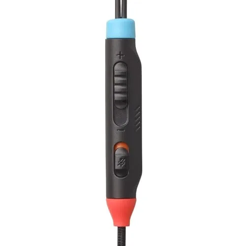 JBL ▫️ Quantum 50N, auscultadores intra-auriculares com fio para jogos, USB-C, QuantumSURROUND, microfone, botões para ajustar o volume e silenciar o microfone, compatibilidade multiplataforma, azul e vermelho 4